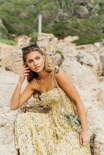 Load image into Gallery viewer, Lemon Pearl Print Peach Maxi - By Jaase